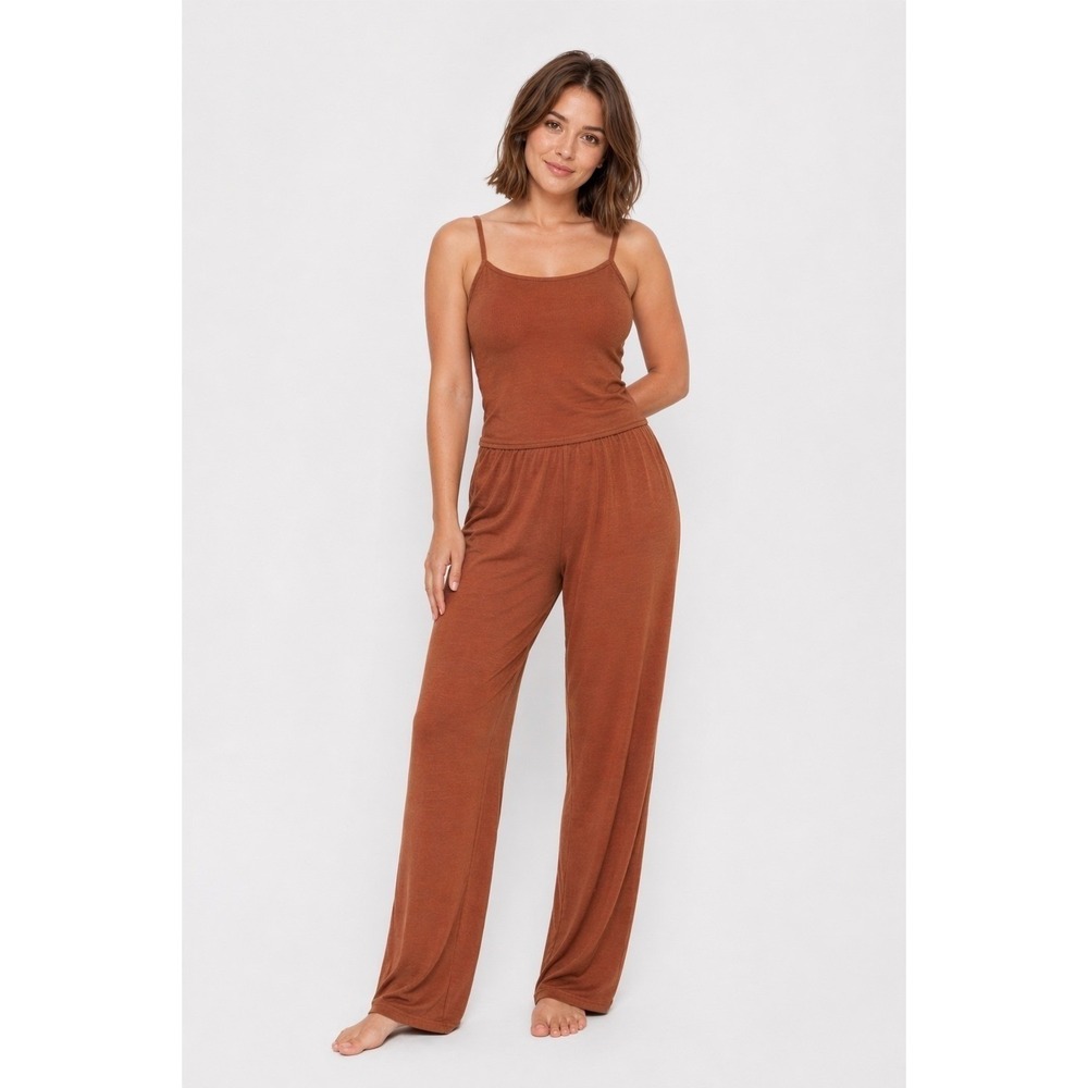 SKIMS Sleep Tank + Sleep Pants Set Copper XL